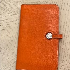 Orange Hermès wallet